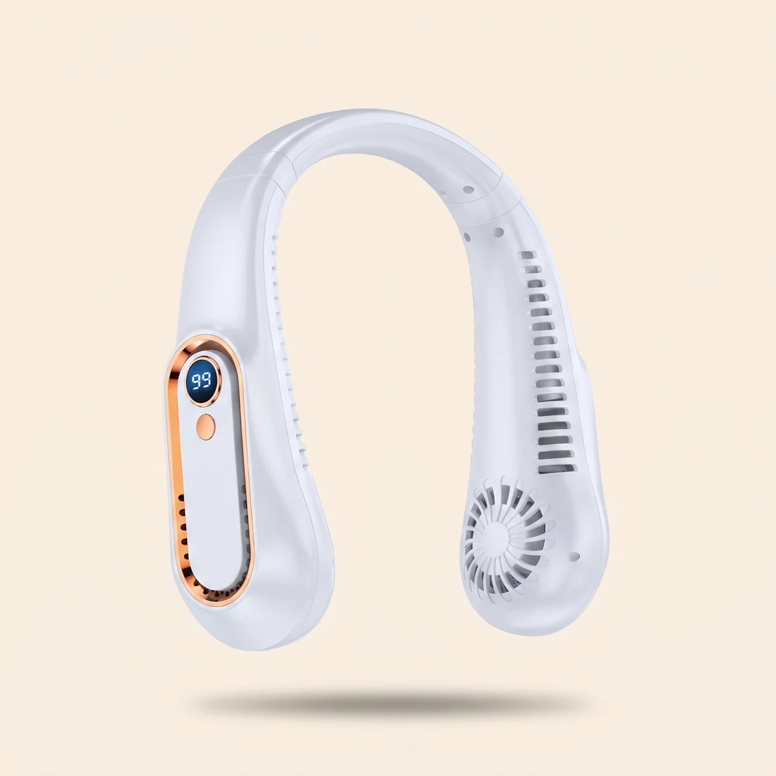 Ventilateur de cou blanc glacier